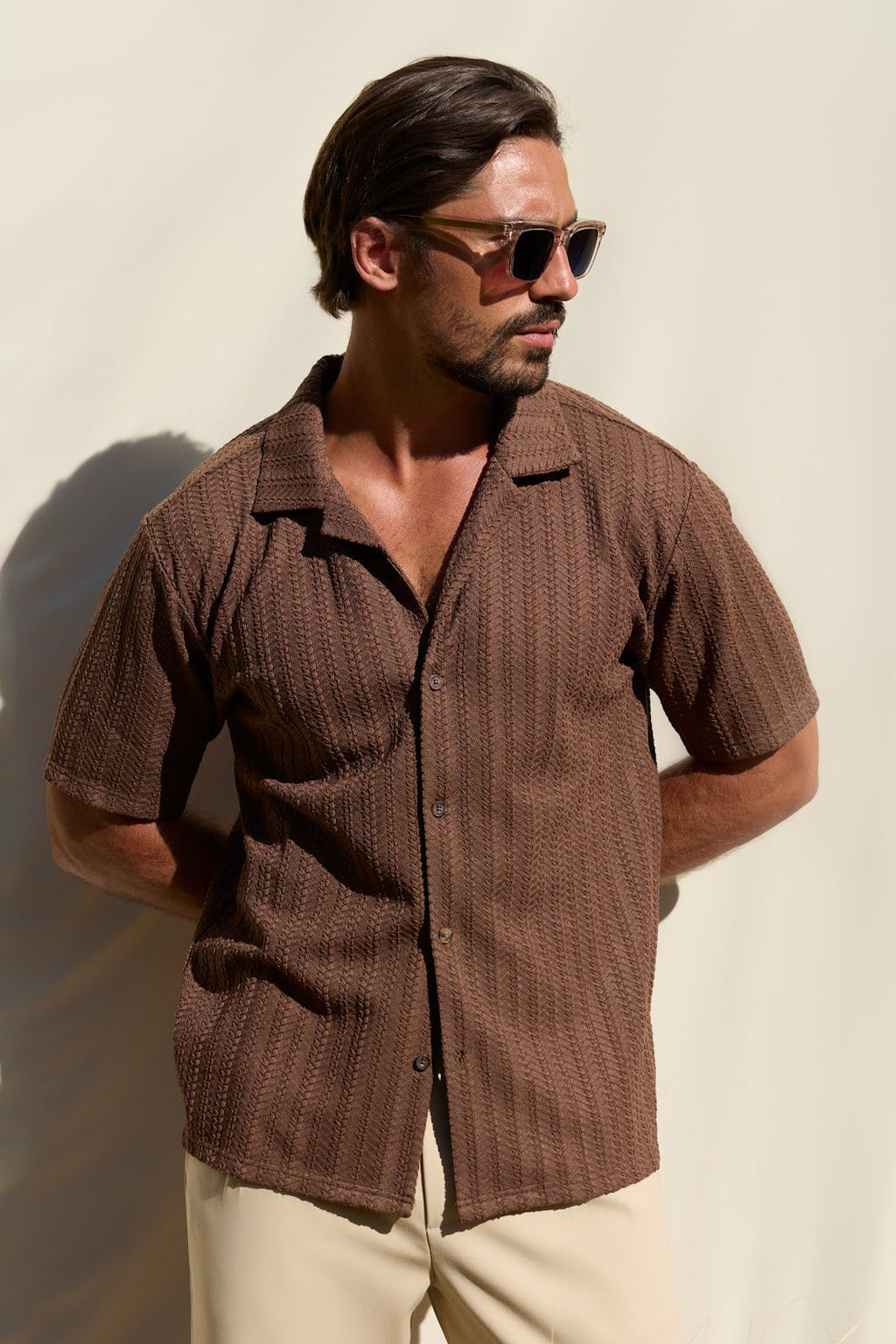 CAMISA CORTE RECTO ENTALLADA