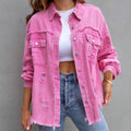 Chaqueta vaquera desgastada