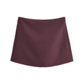 Falda-pantalón de cintura alta para primavera
