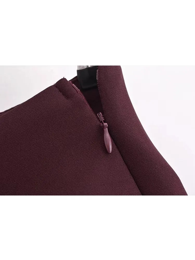 Falda-pantalón de cintura alta para primavera