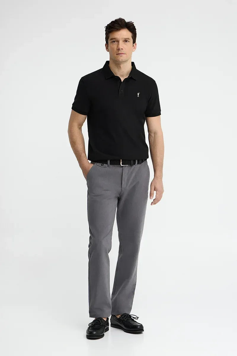 POLO AZUL MARINO CON CORTE SLIM